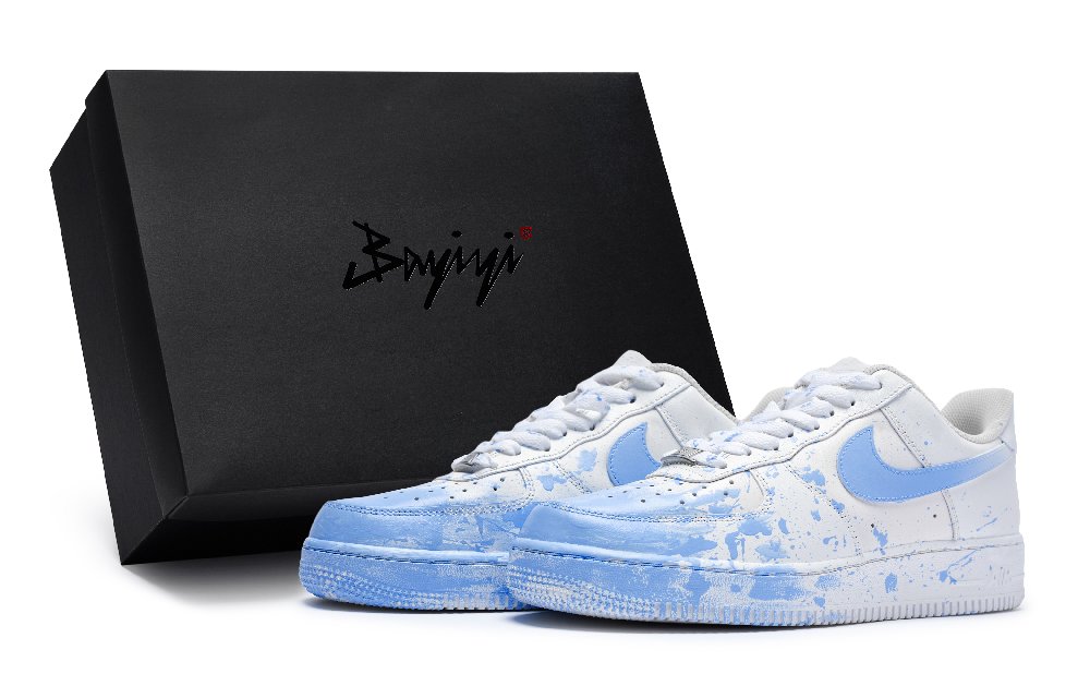 Nike Air Force 1 811 Manufacture Surfing On-Site Special Shoe Box Low-Top Skateboard Shoes Men's White Blue