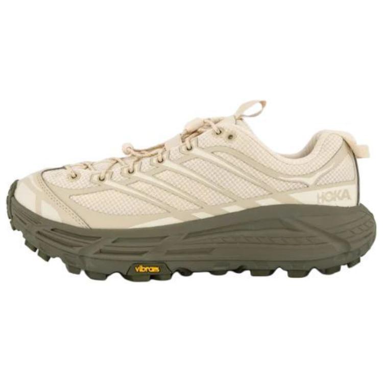 HOKA ONE ONE Mafate Three 2 Anti Slip Wear Resistant Low Top Running Shoes Unisex Beige
