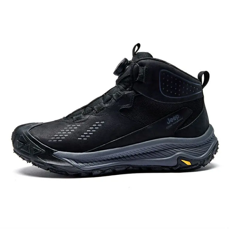 Jeep Mid Top Outdoor Shoes Men's Black