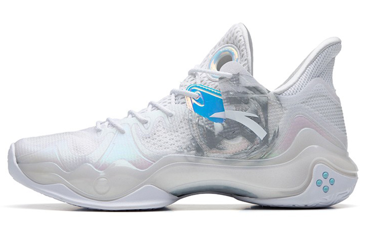 Anta Shock Wave 4 Cushioning Anti-Slip And Wear-Resistant Coverage Support Low-Top Basketball Shoes Men's White купить в интернет-магазине Yoocart с быстрой доставкой по России.