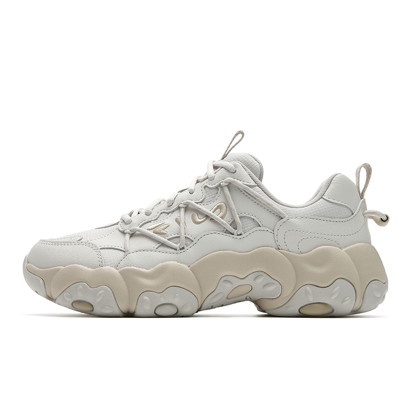 FILA Wear resistant And Lightweight Low top Casual Shoes Women's Plain Gray
