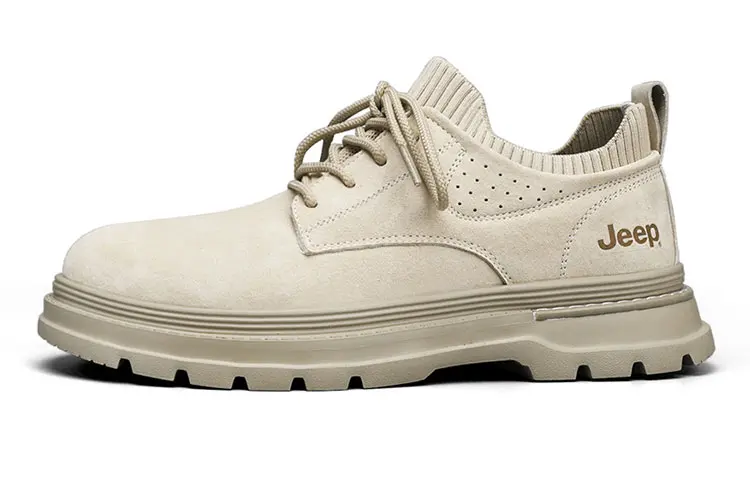 Jeep Low Top Casual Shoes Men's Sand