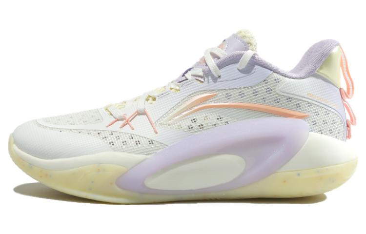 LiNing Cushioning Wear-Resistant Low-Top Basketball Shoes Men's Purple