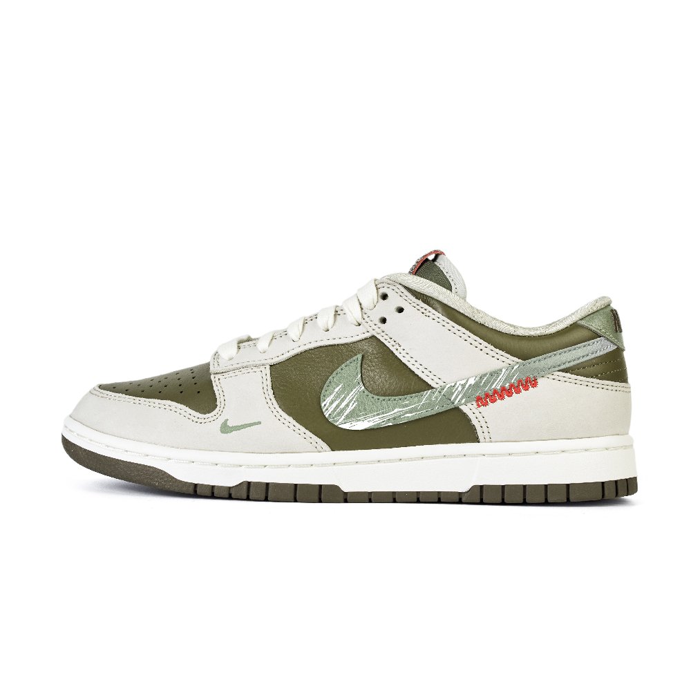 Nike Dunk Low Top Skateboard Shoes Unisex White Green