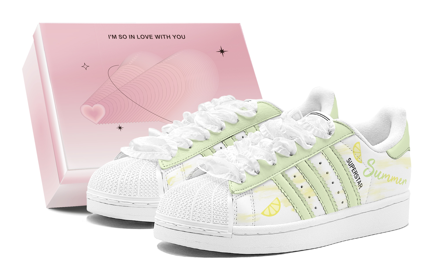 Adidas Originals Superstar 2 Skateboard Shoes Unisex Low top Yellow