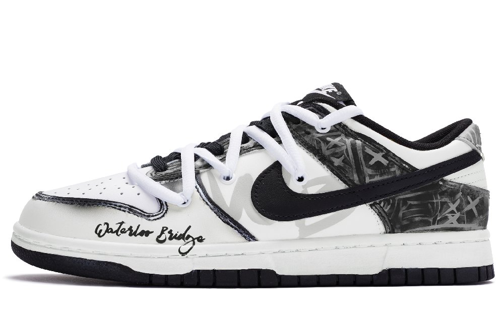 Nike Dunk 811 Manufacturing Low Top Skateboard Shoes Men's Black White