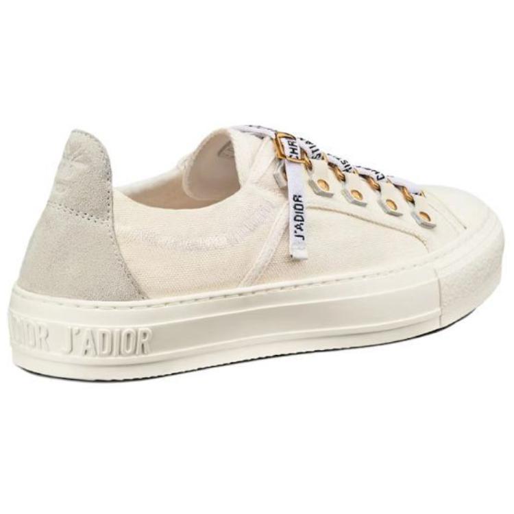 DIOR Walk'n'Dior Platform Shoes Low Top Stylish Skateboarding Shoes Women's White