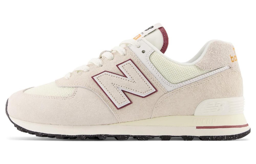 New Balance 574 Off White Burgundy 2023