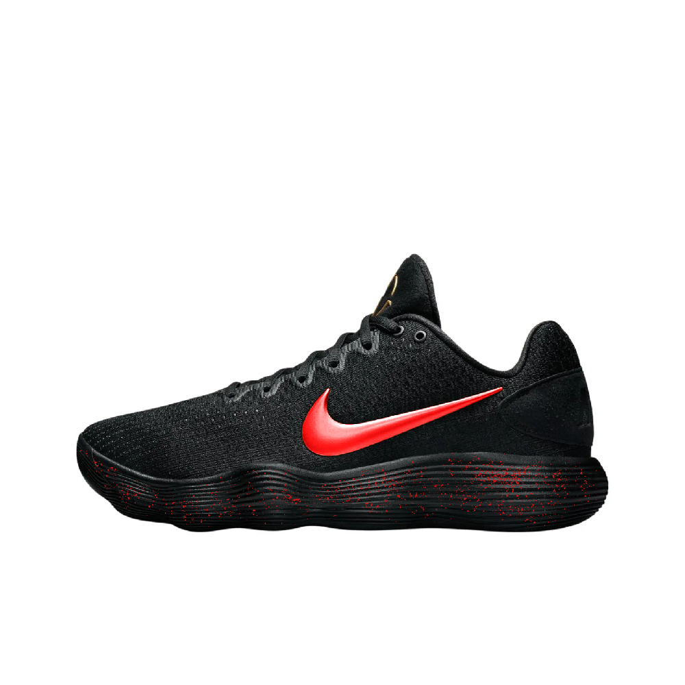 Nike Hyperdunk 2017 Red Star Galaxy Abrasion Resistant Low Top Basketball Shoes Unisex Black