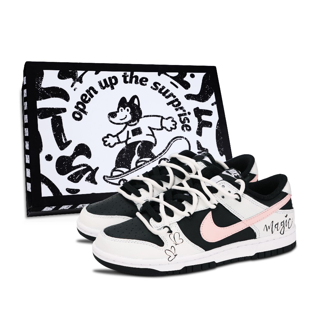 Nike Dunk Low Top Skateboard Shoes Unisex Black