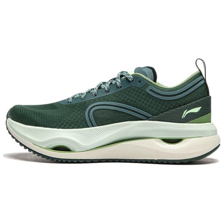 LiNing Cushioning Anti-Slip And Wear-Resistant Lightweight Rebound Low-Top Running Shoes Women's Green
