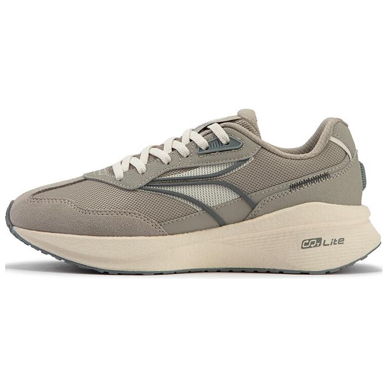 361° Long Wind 4 Breathable Low-Top Casual Shoes Women's Gray Beige