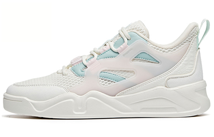 Anta Ins Cushioning Anti-Slip And Wear-Resistant Low-Top Sports Casual Shoes Women's White Blue