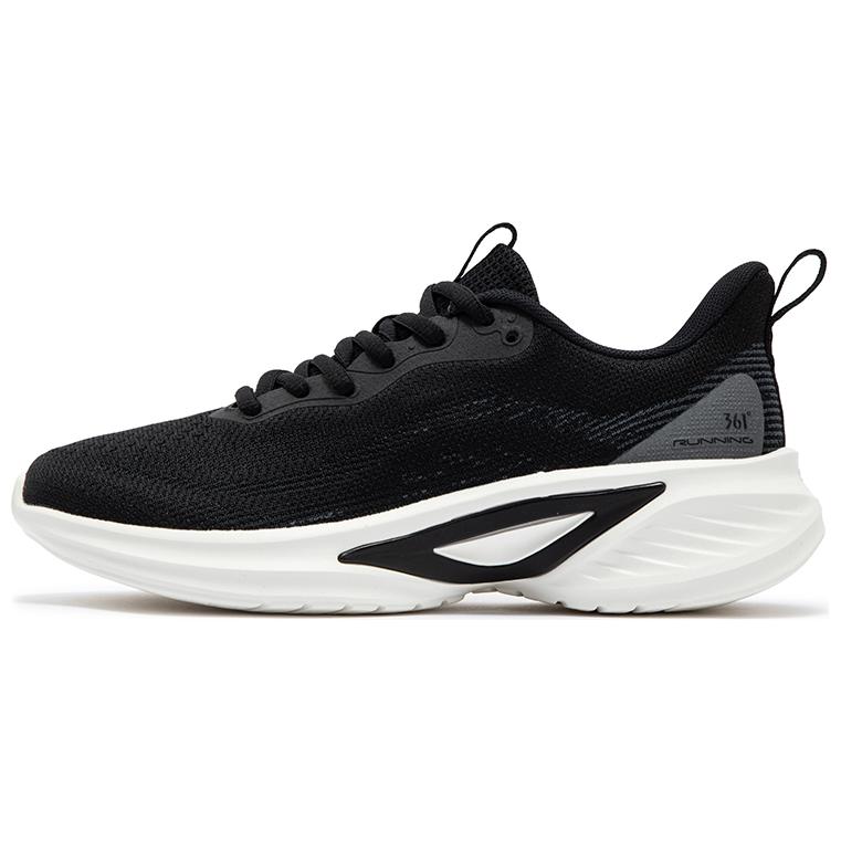 361° Anti Slip Wear Resistant Low Top Running Shoes Women's Black Gray