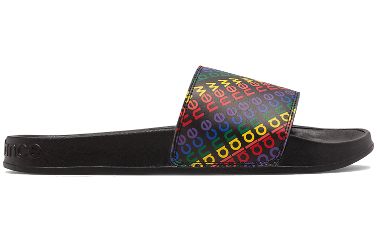 New Balance NB 200 Slide Slippers Men's Black/Rainbow