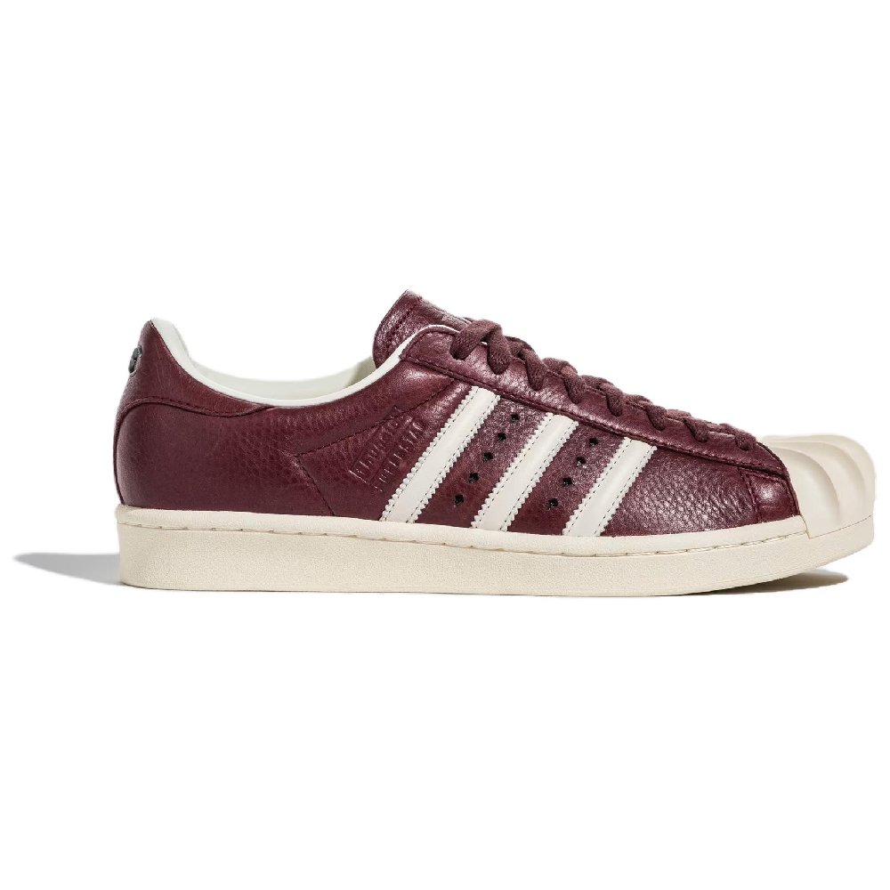 THUG CLUB x Adidas Originals SUPERSTAR Anti Slip Wear Resistant Low Top Skateboard Shoes Unisex Burgundy