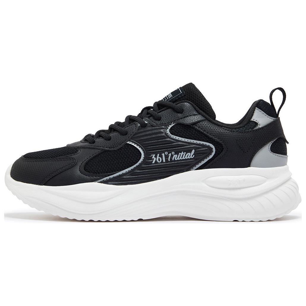 361° Shock Absorbers Slip Resistant Abrasion Resistant Low top Casual Shoes Women's Black White
