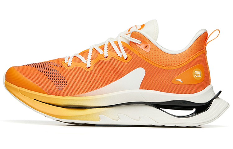 Anta Running Collection Anti-Slip Wear-Resistant Low-Top Running Shoes Men's Sunset Orange