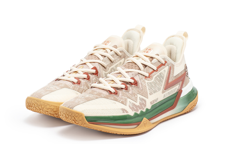 361° Big 3 Future Basketball Shoes Men Low Top Parchment