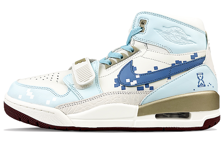 Jordan Legacy 312 High-Top Vintage Basketball Shoes Men's Blue White