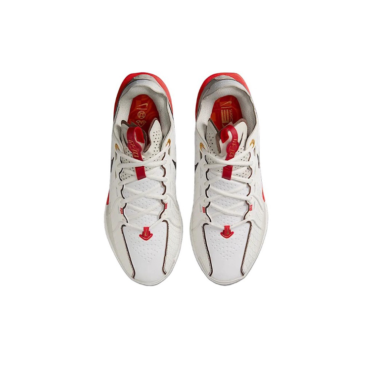 Nike Air Zoom G.T. Cut 3 Anti-Slip And Wear-Resistant Coverage Support Low-Top Basketball Shoes Men's White Red купить в интернет-магазине Yoocart с быстрой доставкой по России.
