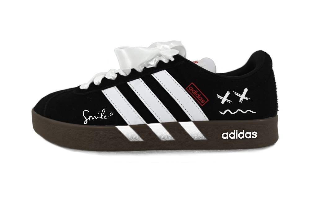 Adidas Neo VL Court 2.0 Cushioning, Wear Resistant Low Top Skateboard Shoes Unisex Black