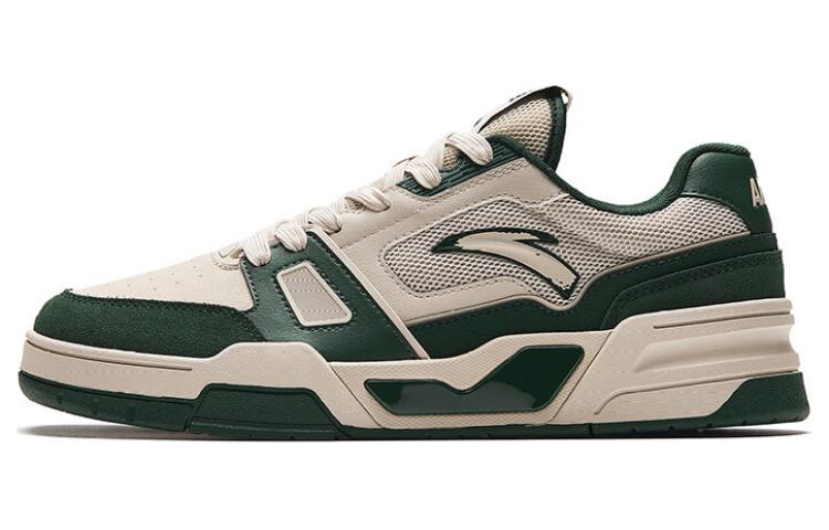 Anta Flame 5 Slip-Resistant Low-Top Skateboard Shoes Men's White Green