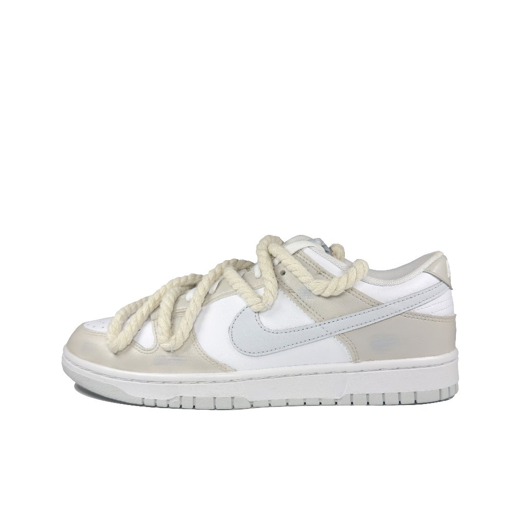Nike Dunk Low Anti-Slip Wear-Resistant Low-Top Skateboard Shoes Men's Ecru