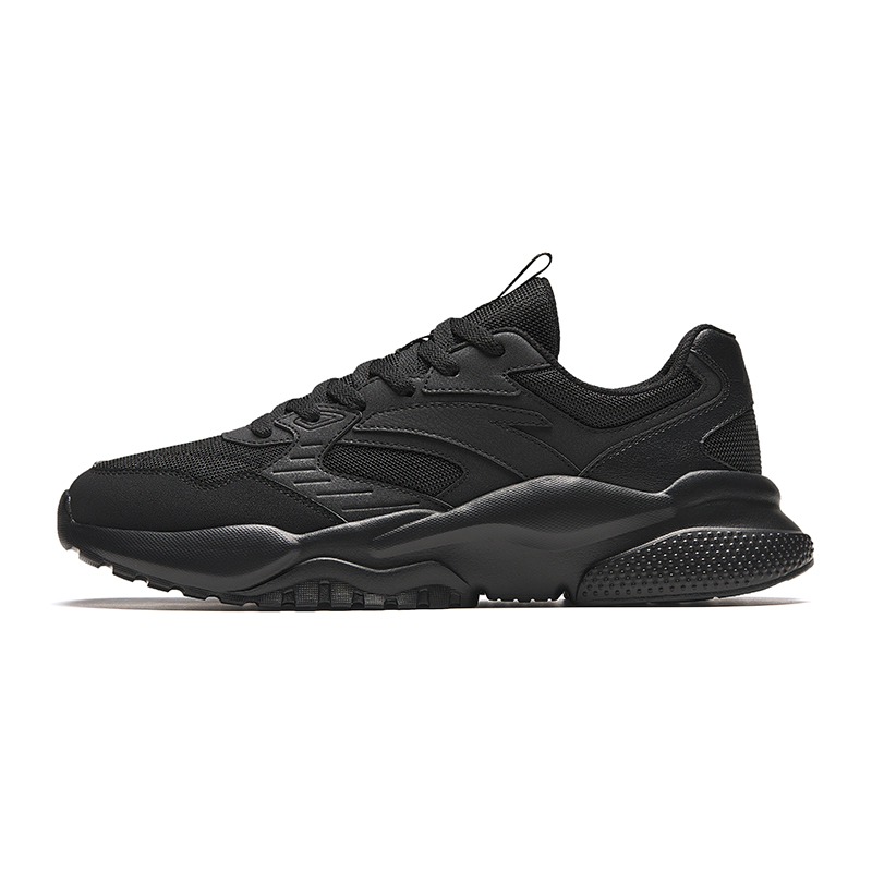Anta Cushioning Anti-Slip And Wear-Resistant Low-Top Casual Shoes Men's Black