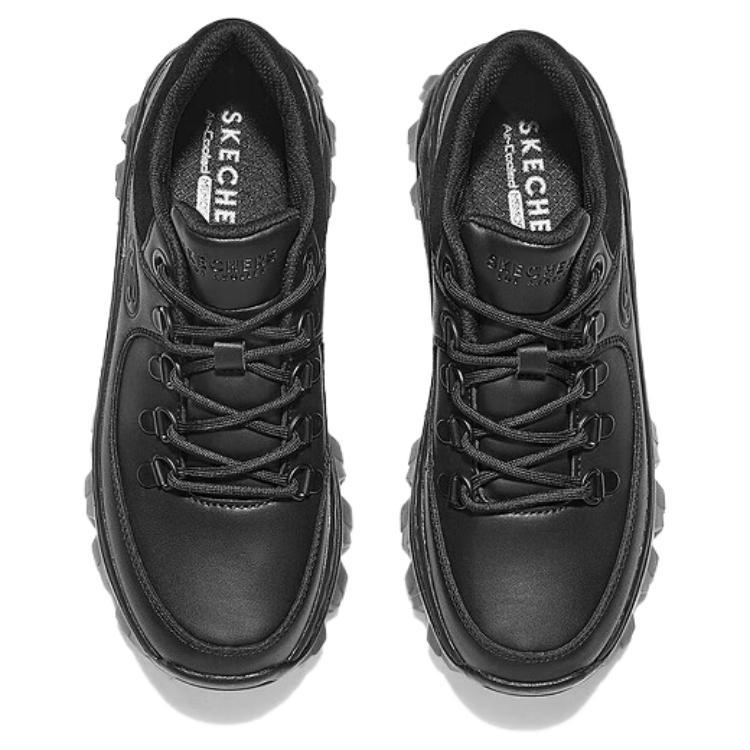 Skechers Street Anti-Slip Wear-Resistant Low-Top Chunky Sneakers Women's Black