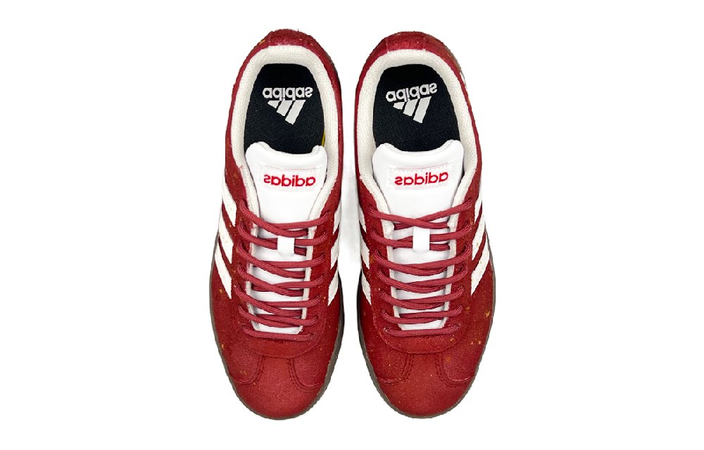 Adidas Neo VL Court 2.0 Slip Resistant Cushioning With Impact Resistance Low Top Skateboard Shoes Unisex Red White
