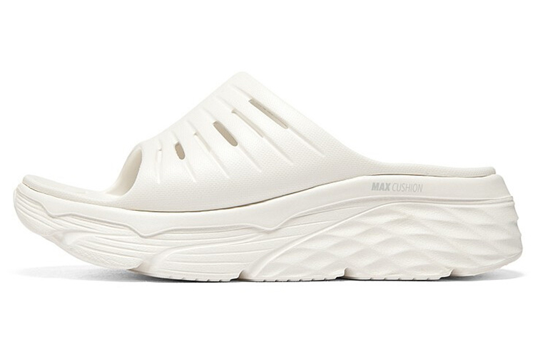 Skechers Max Cushioning Slide Slippers Women's White