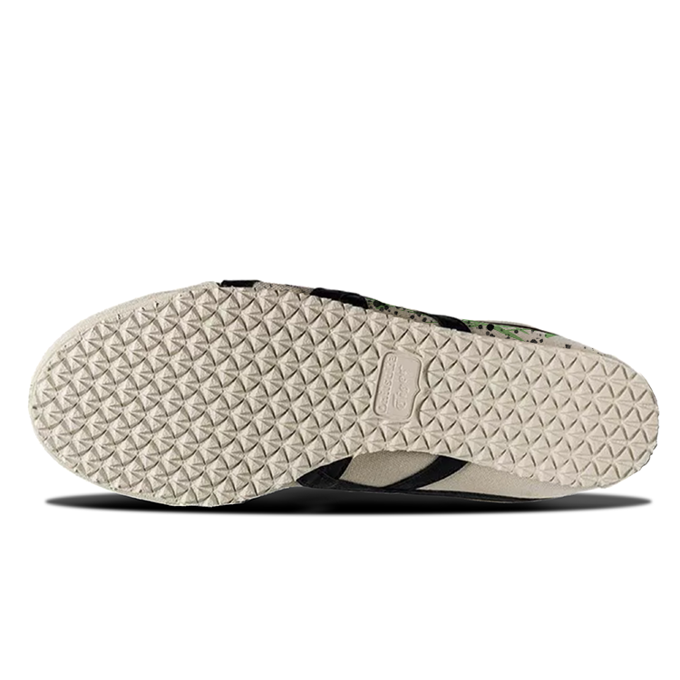 Onitsuka Tiger MEXICO 66 Chinese Style, Bamboo Green Anti Slip Wear Resistant Low Top Casual Shoes Unisex Ecru
