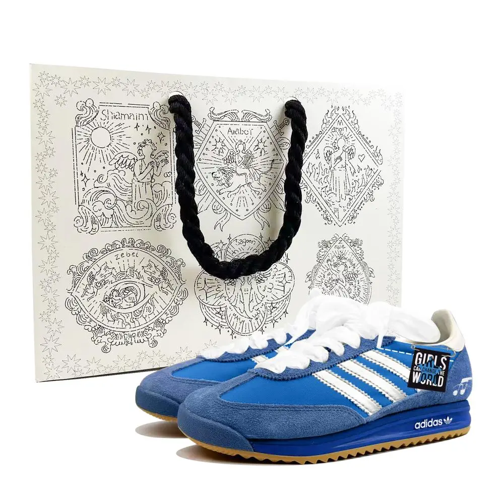 Adidas Originals SL 72 RS Cushioning Low top Casual Shoes Unisex White Blue