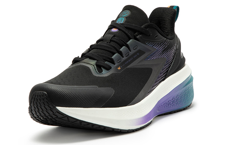 361° Rainy Day 7.0 Cushioned Slip-Resistant Water-Resistant Low-Top Running Shoes Men's Obsidian Black/Sea Cyan