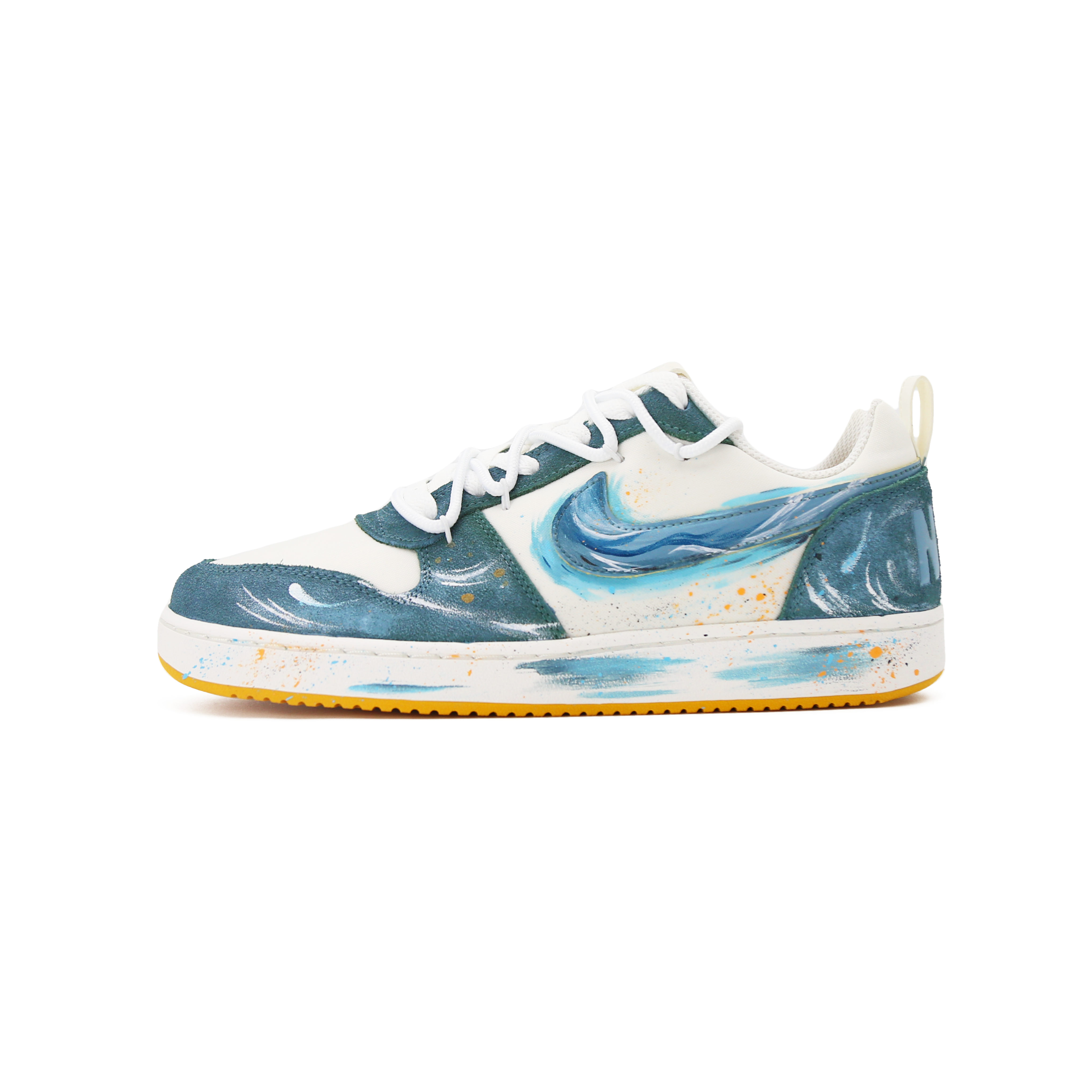 Nike Court Borough PRM Abrasion Resistant Low top Skateboard Shoes Men's Blue
