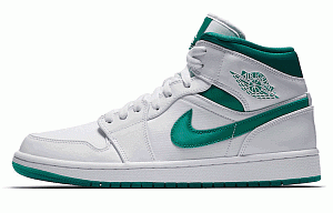Jordan 1 Mid White Mystic Green