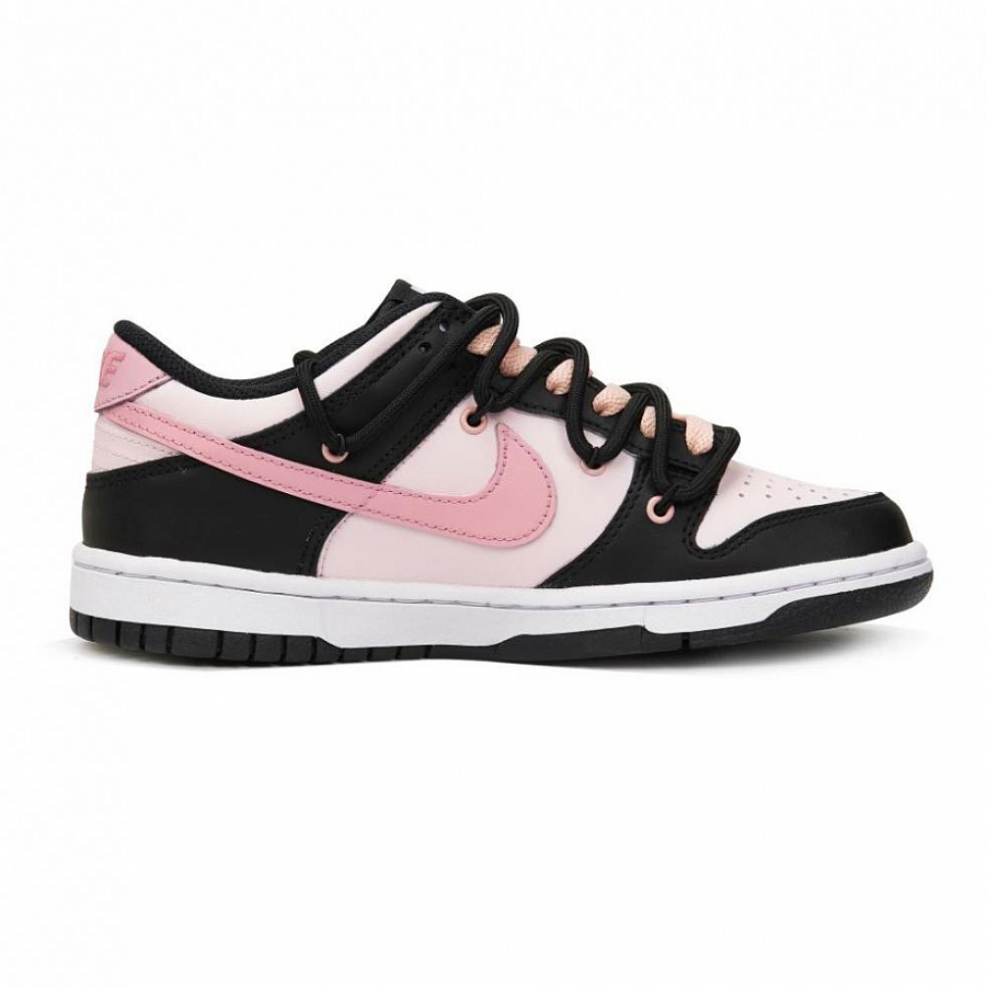 Nike Dunk Black Skateboard Shoes GS Black Pink
