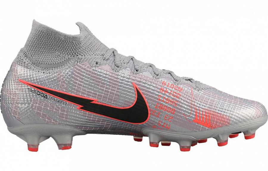 Nike Mercurial Superfly 7 Elite Ag Pro 'Metallic Grey Crimson' купить в интернет-магазине Yoocart с быстрой доставкой по России.