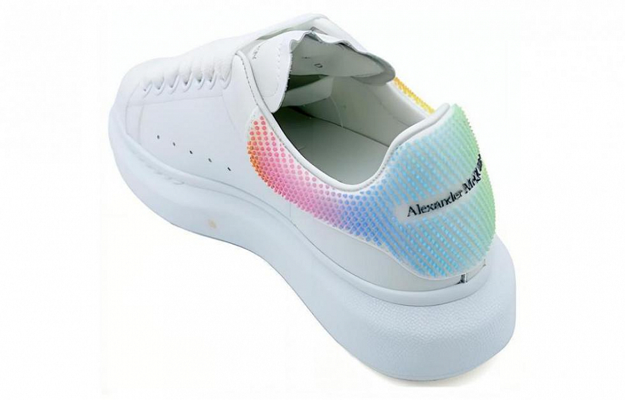 Alexander McQueen Larry Oversized Low Top Sneakers 'White Multi' Women's