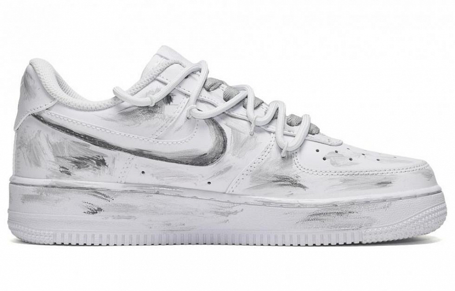 Nike Air Force 1 CUS ID Back To School Style Spring Travel Low-Top Skateboard Shoes Men's White Gray купить в интернет-магазине Yoocart с быстрой доставкой по России.