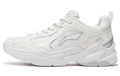 LiNing Cushioning Anti-Slip And Wear-Resistant Low-Top Running Shoes Women's White