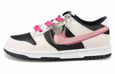 Nike Dunk Low Low-Top Skateboard Shoes Women's White Pink