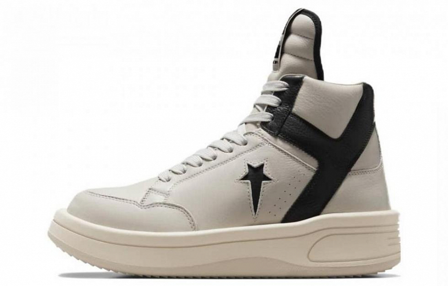 Turbowpn Rick Owens x Drkshdw Converse Mid 'Oyster Black' купить в интернет-магазине Yoocart с быстрой доставкой по России.