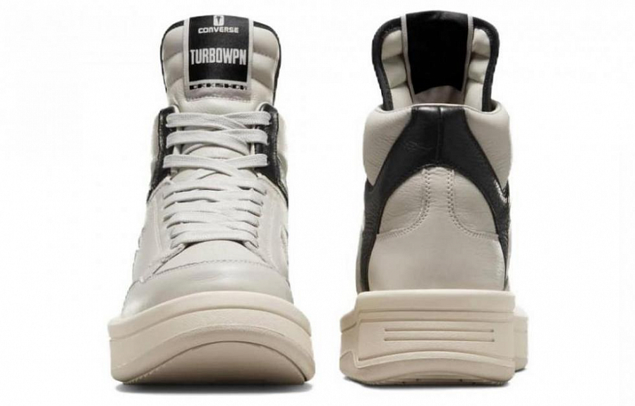 Turbowpn Rick Owens x Drkshdw Converse Mid 'Oyster Black' купить в интернет-магазине Yoocart с быстрой доставкой по России.