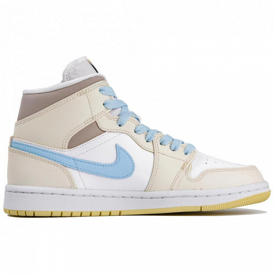 Jordan Air Jordan 1 High-Top Vintage Basketball Shoes Women's White Yellow купить в интернет-магазине Yoocart с быстрой доставкой по России.