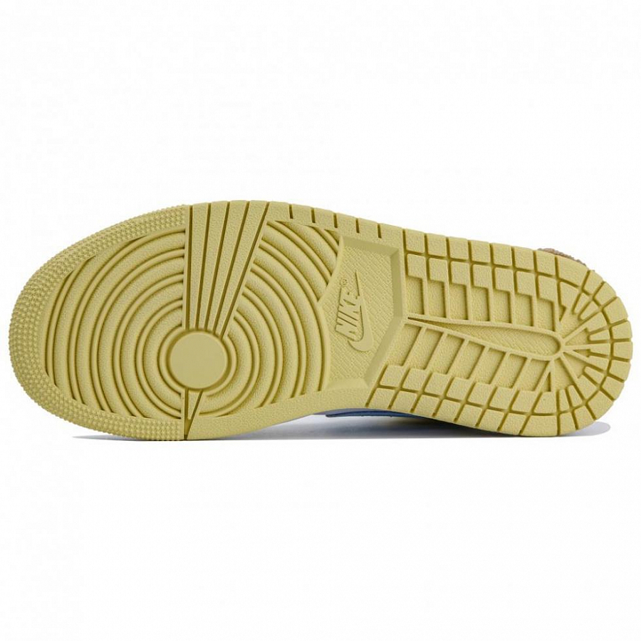 Jordan Air Jordan 1 High-Top Vintage Basketball Shoes Women's White Yellow купить в интернет-магазине Yoocart с быстрой доставкой по России.