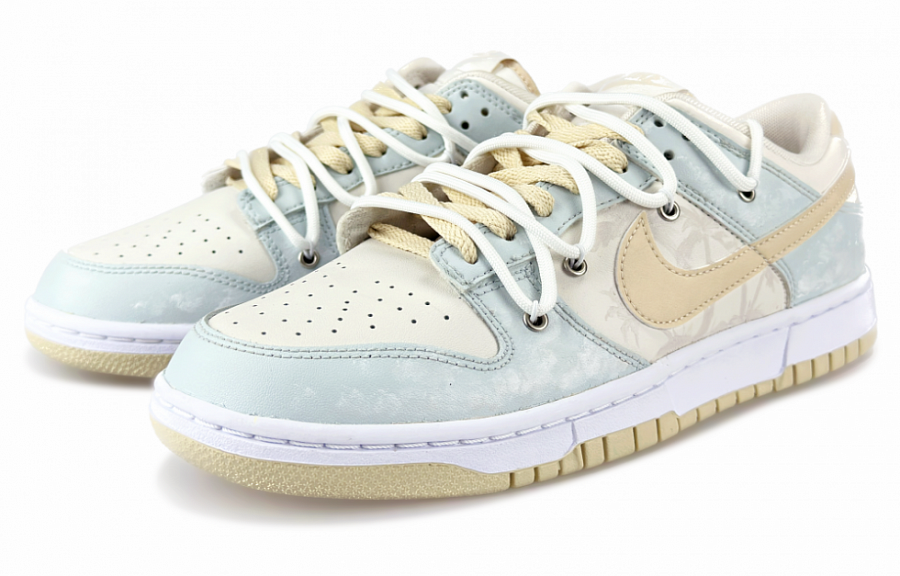 Nike Dunk Low Top Skateboard Shoes Men's Beige Blue купить в интернет-магазине Yoocart с быстрой доставкой по России.