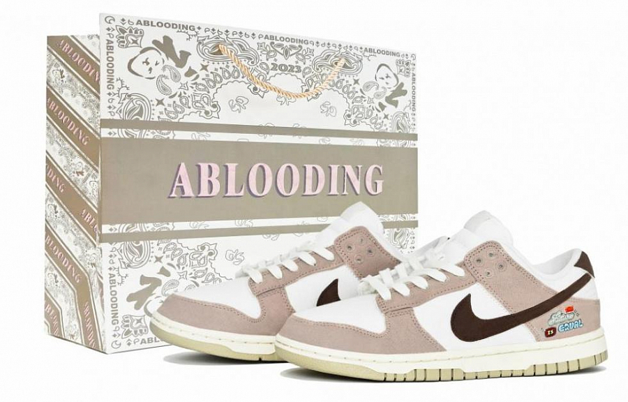 Nike Dunk Low ABLOODING Summer Romance Collection Anti-Slip Wear-Resistant Low-Top Skateboard Shoes Women's Brown купить в интернет-магазине Yoocart с быстрой доставкой по России.