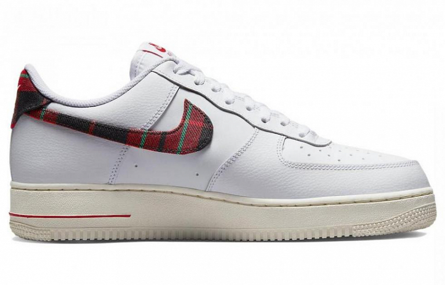Nike Air Force 1 Low '07 LV8 Tartan Plaid White University Red купить в интернет-магазине Yoocart с быстрой доставкой по России.